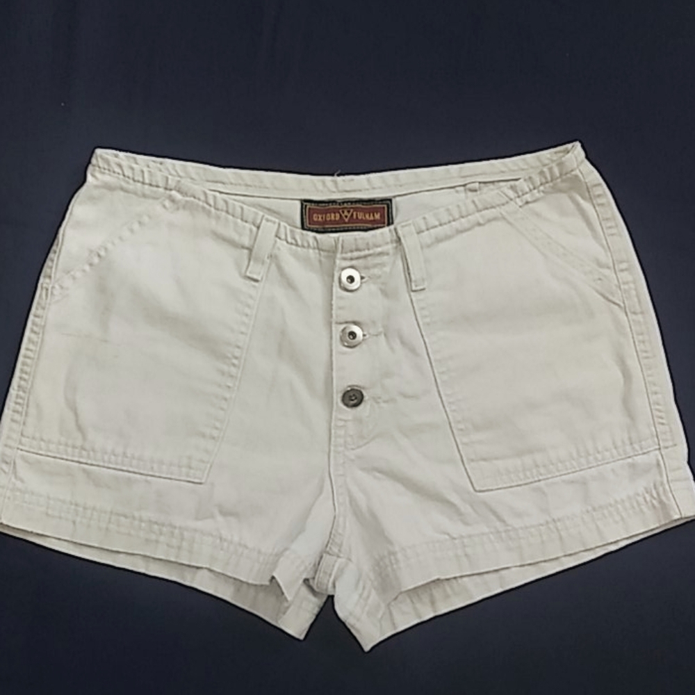 Retro 90's Tan Button Fly Shorts